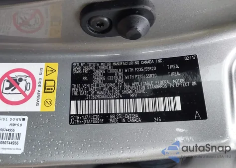 2017 Lexus Rx 350 z USA, uszkodzony, nr VIN 2T2BZMCA6HC084574